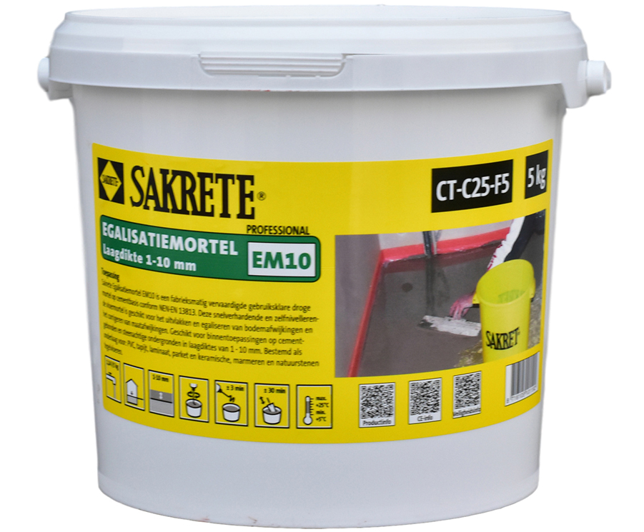 Sakrete Egalisatiemortel EM10 (5 kg)